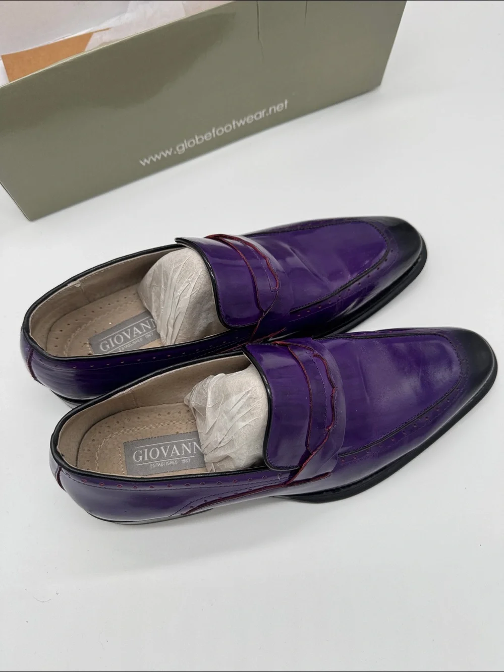 LEATHER SHOE (NATHAN) with pocket square and bow-tie